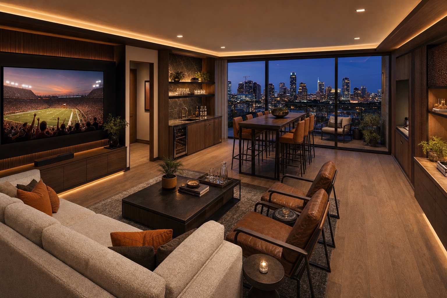 Concept rendering of the Social Suite interior